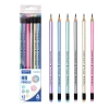 yalong Foreign Trade Cross-border HB pencils, macaron ribbons, rubber tips, triangular rods, student pencils, children's lead Item Picture